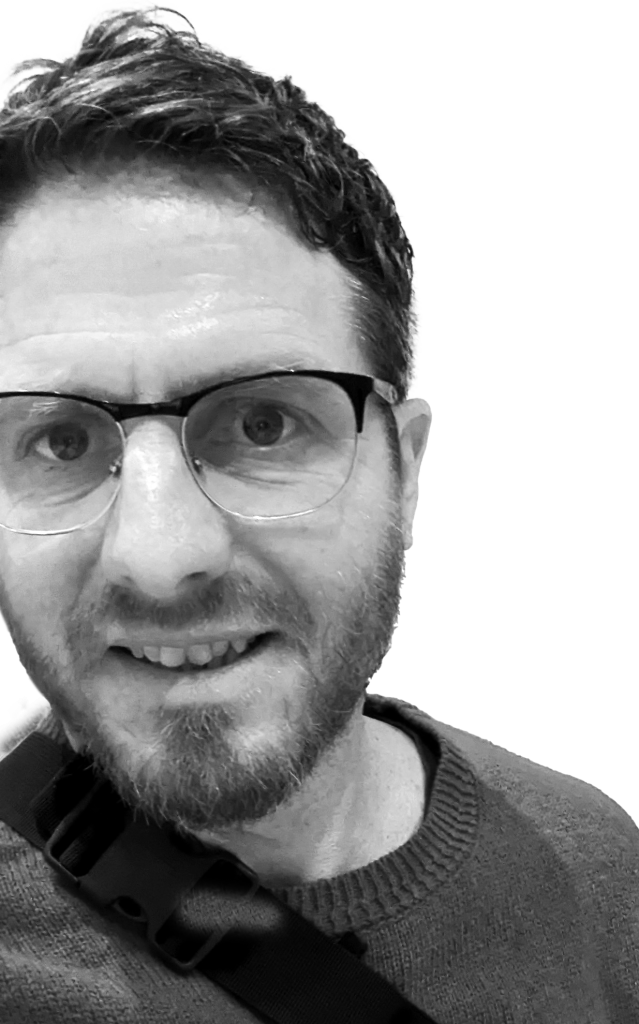 Black and white image of Brendan Curran